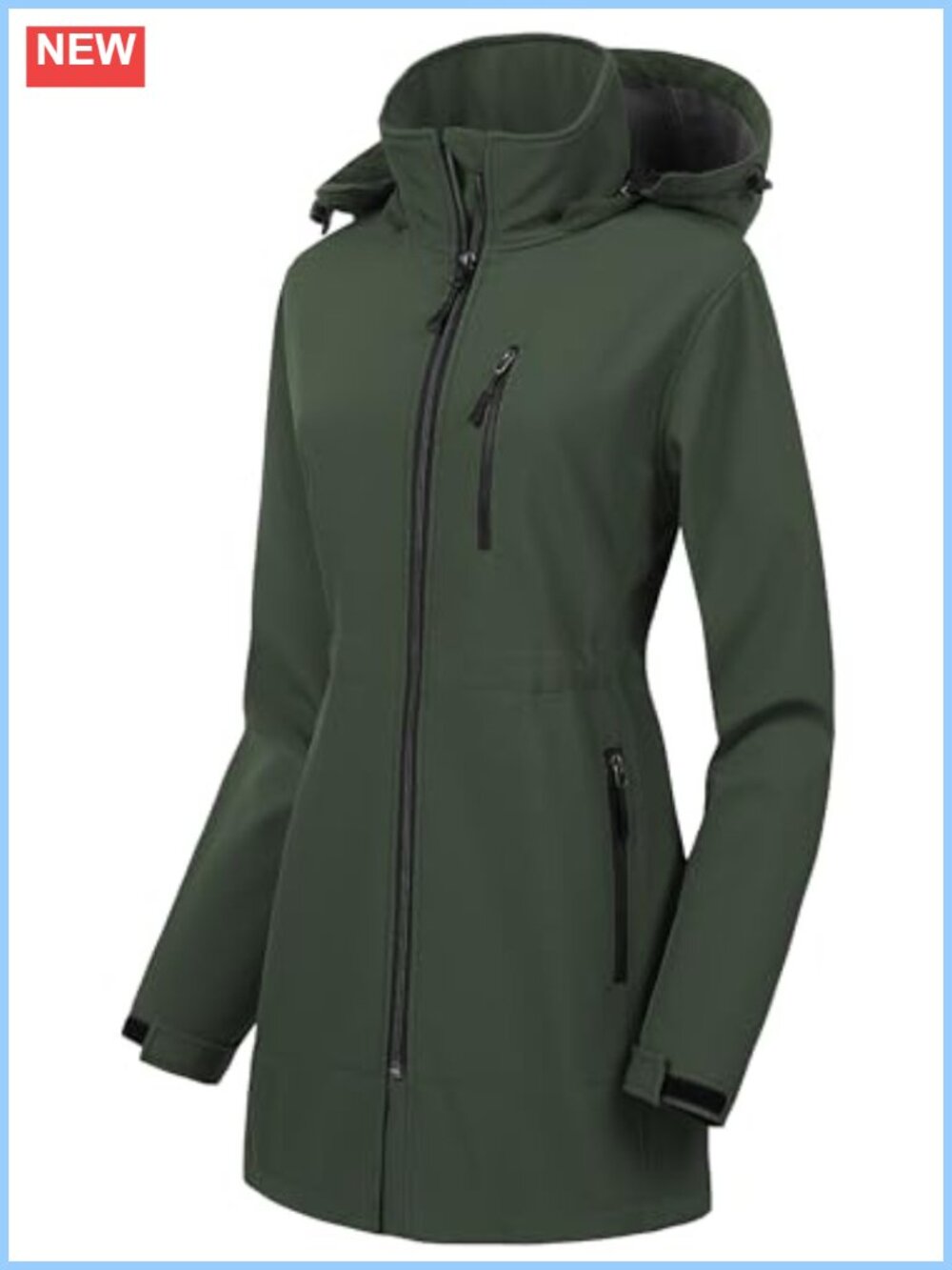 Women's Lightweight Waterproof Softshell Tactical Jacket Fleece Lined
